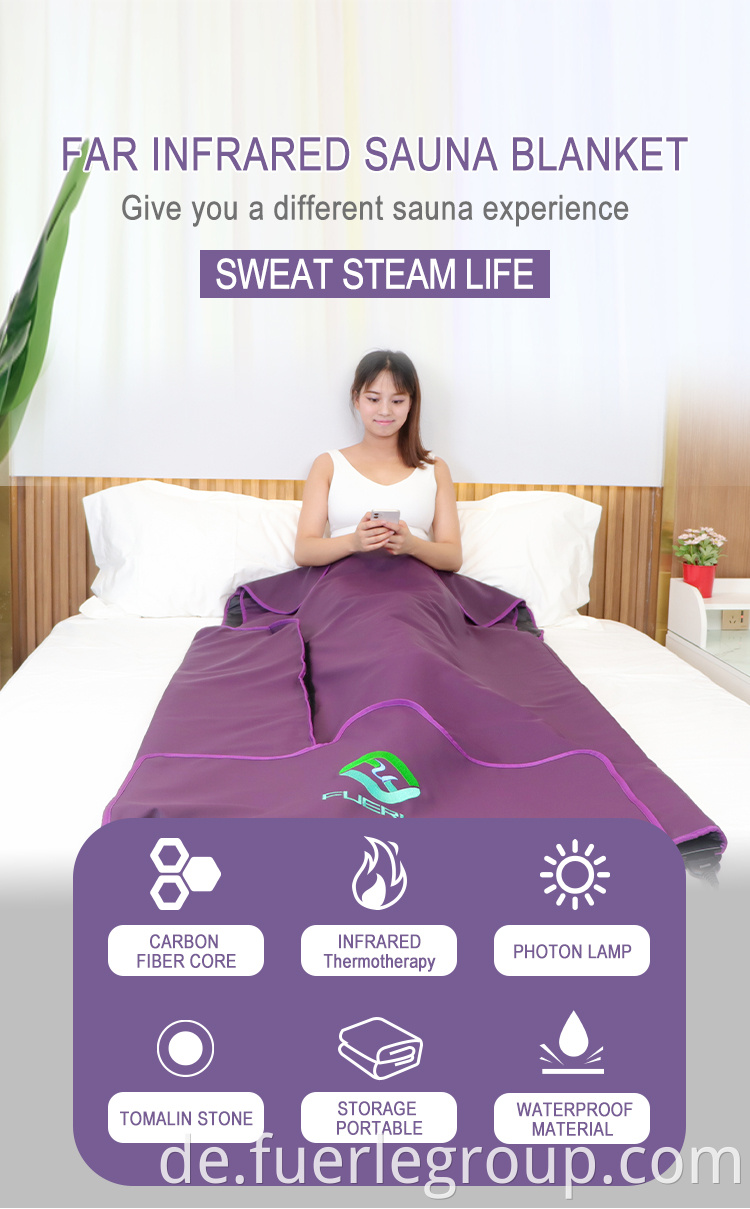 Far Infrared Sauna Blanket Instrument With Zero EME Sauna Blanket